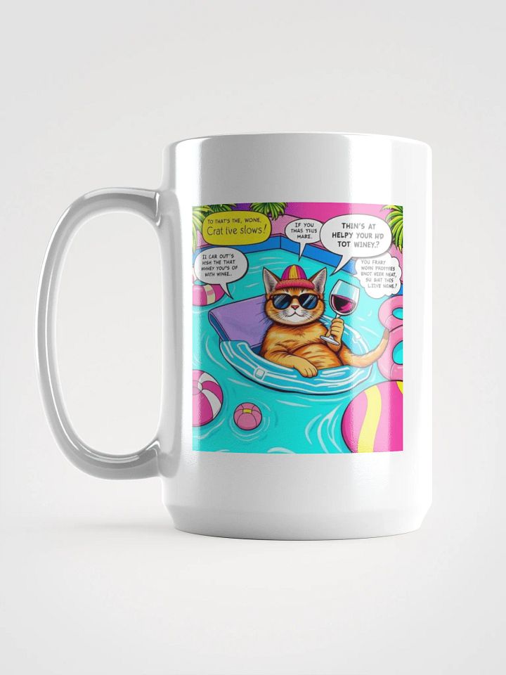 Wine Cat Pool Day Mug product image (2)