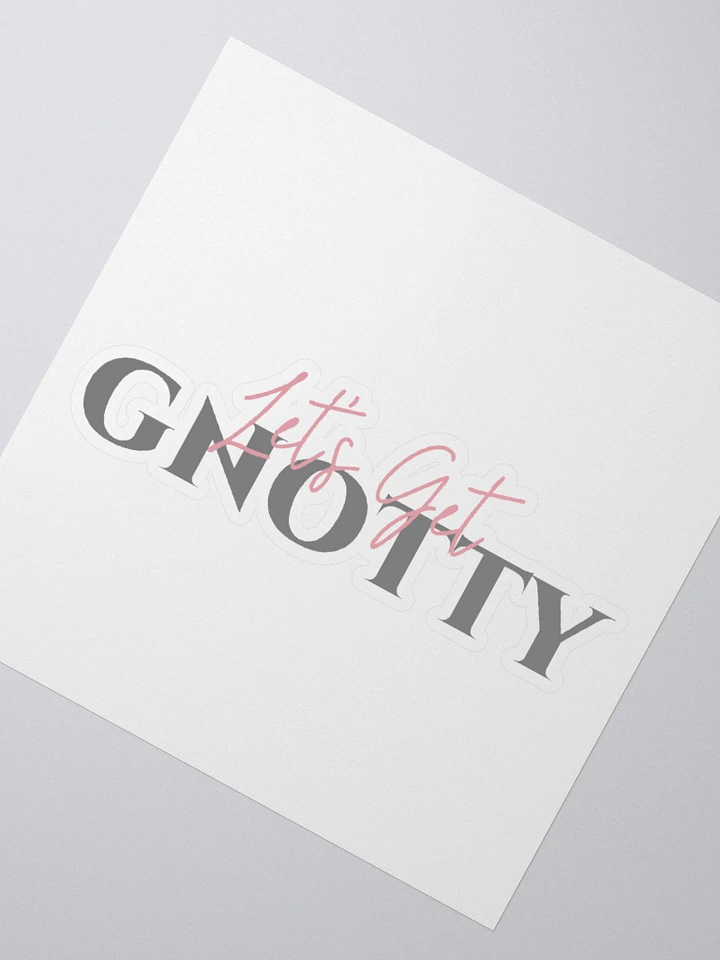 Let's Get Gnotty Kiss Cut Sticker product image (2)