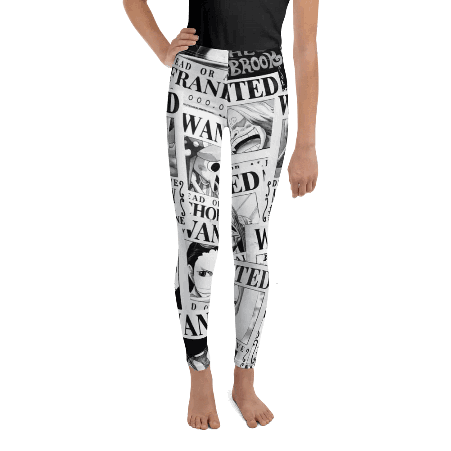 Kids Leggings – Wanted Poster Print for Bold & Adventurous Style product image (8)