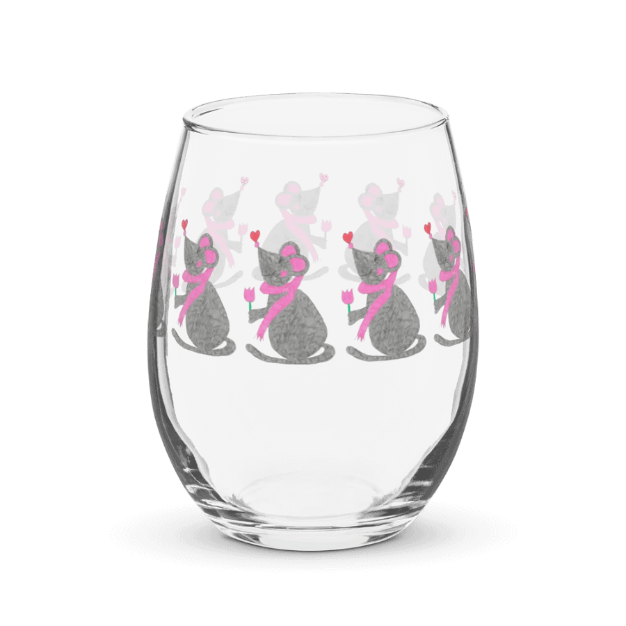 Tulip mouse Stemless Wine Glass product image (4)