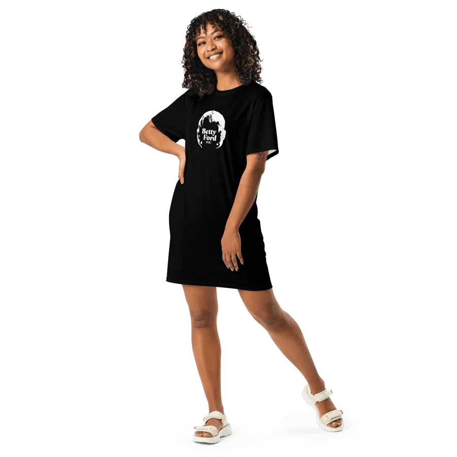 Betty Ford NYC logo T-Shirt Dress (Black) product image (2)