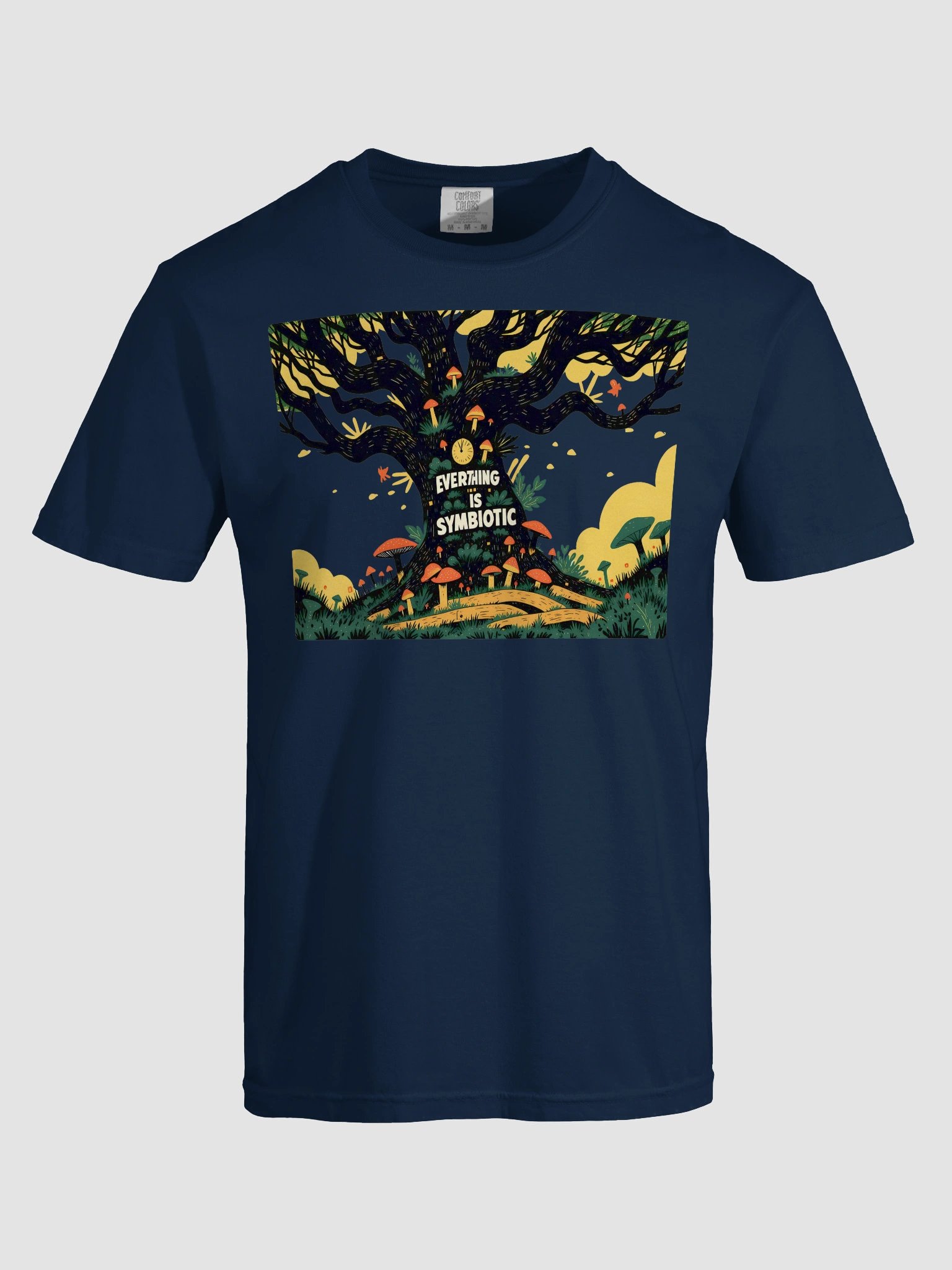 Symbiotic Nature - Tree & Mushroom Ecosystem Heavyweight T-Shirt product image (42)