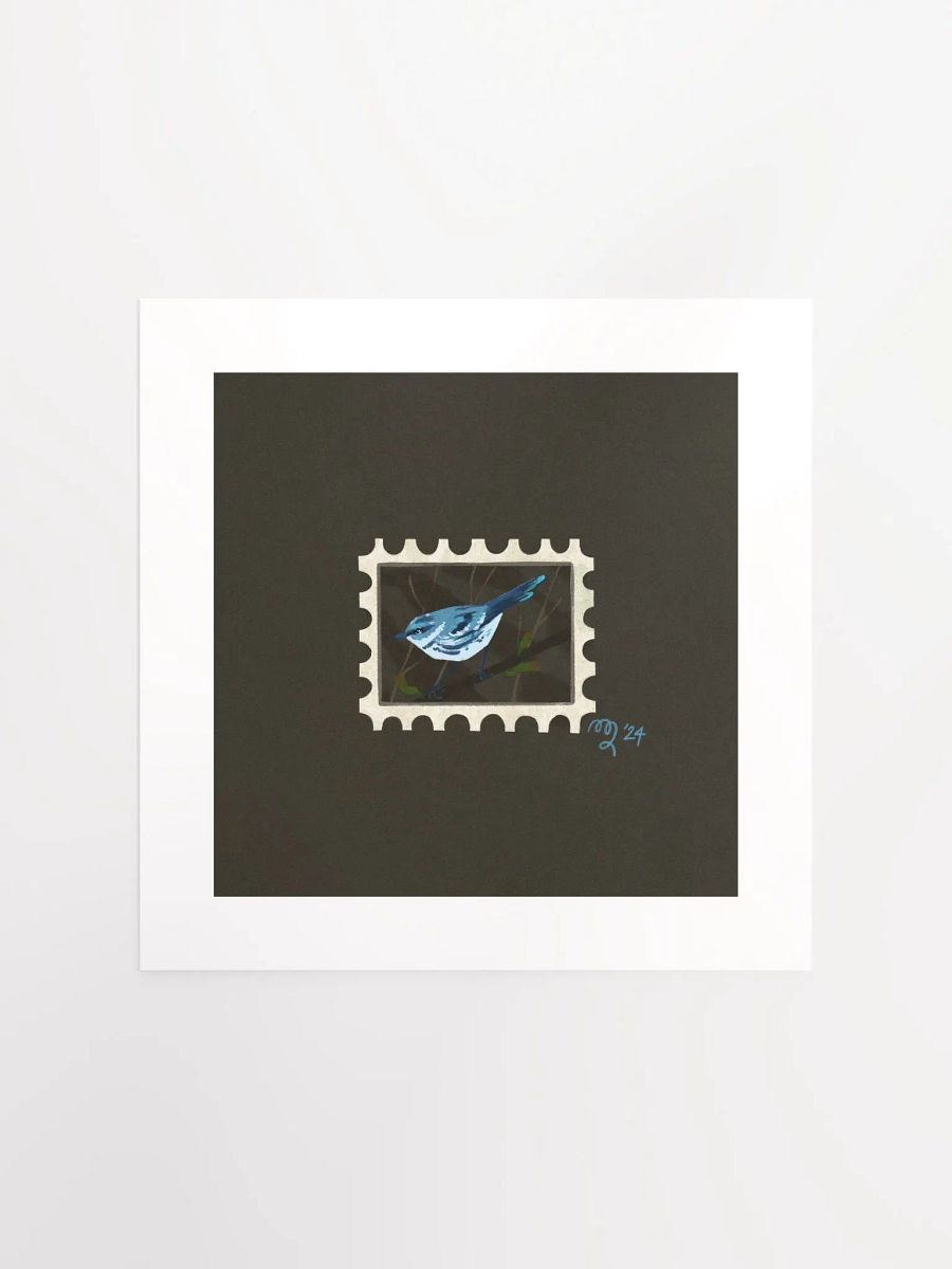 Cerulean Warbler Stamp Print – Birbfest 2024 product image (2)
