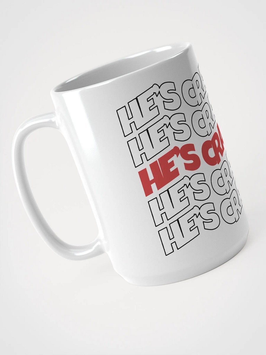 He's cray cray! Mug (red/black) product image (3)