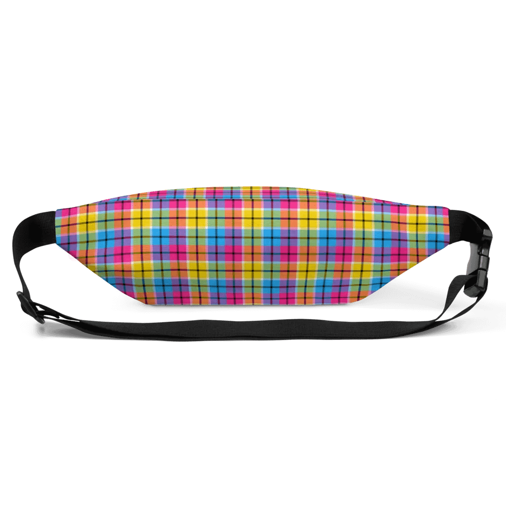 Hot Pink, Turquoise, and Yellow Plaid Fanny Pack product image (4)