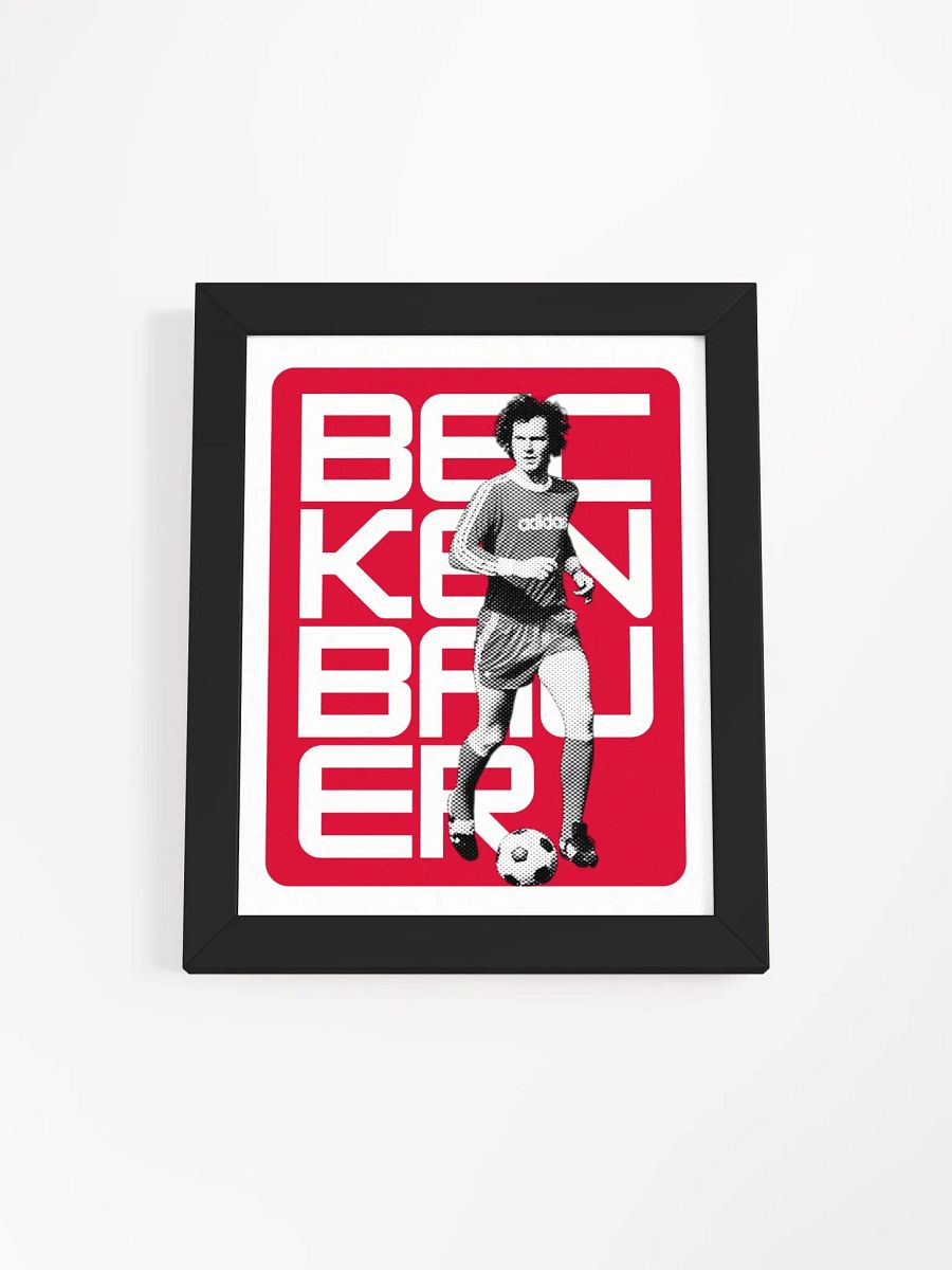 Franz Beckenbauer BW Bayern Munich Name Art Framed Print product image (4)