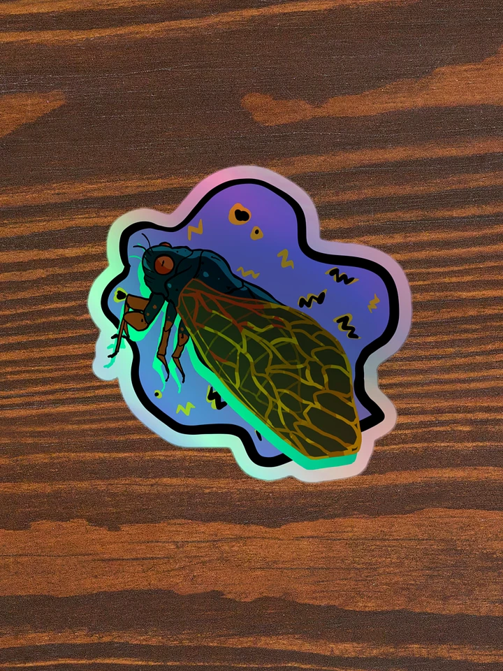 Vaporcicada holographic stickers product image (1)