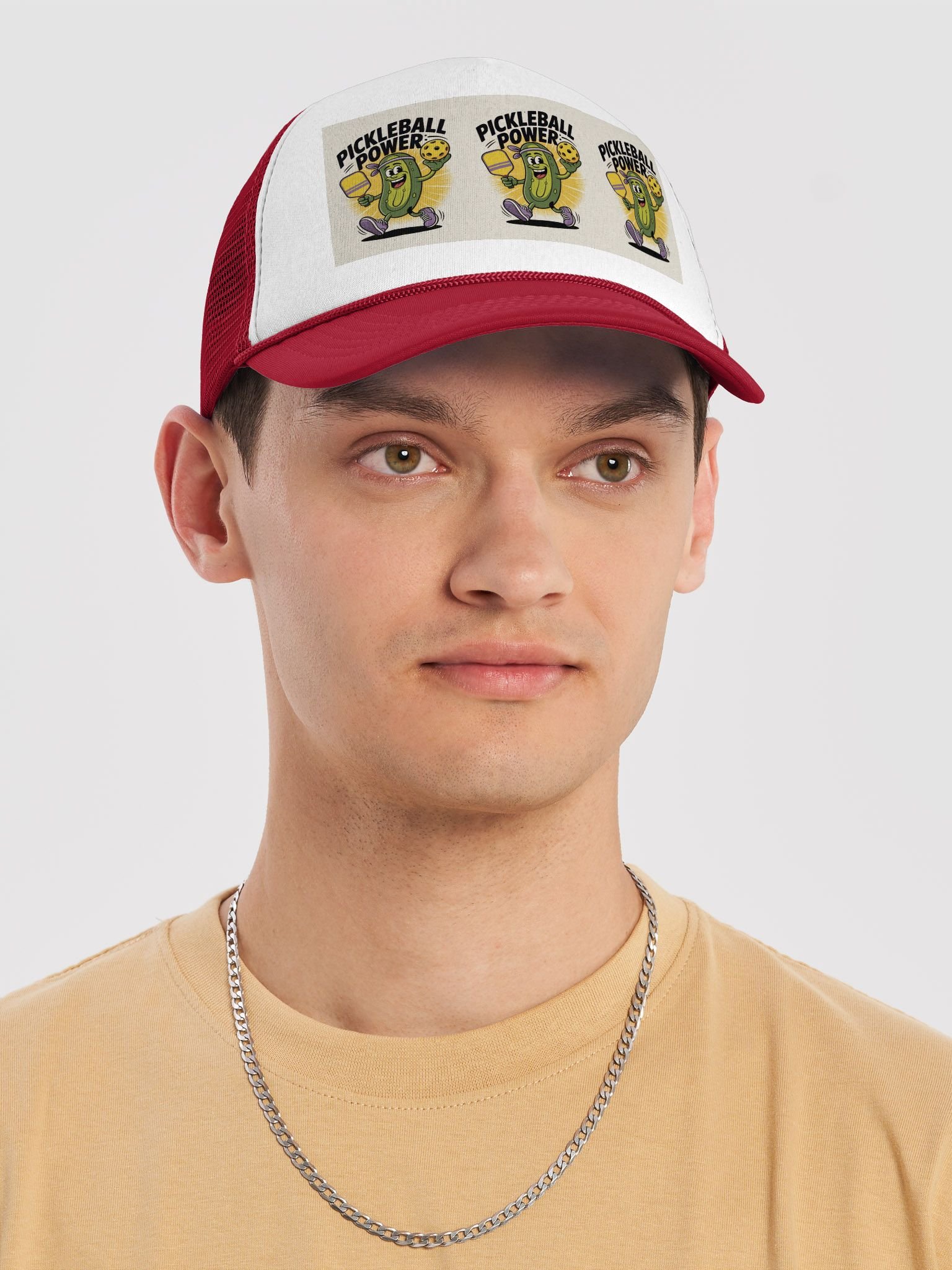 Pickleball Power Trucker Hat – Sporty Fun with a Dill Twist product image (10)