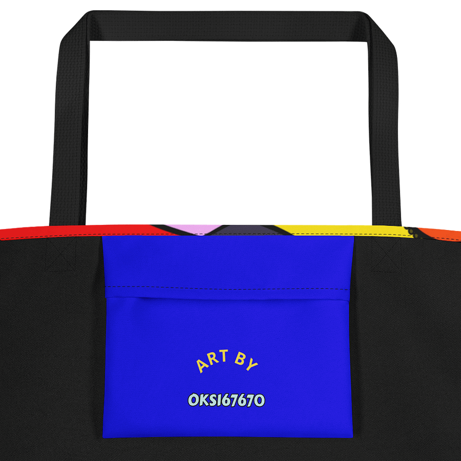 Vibrant Abstract Wonderland Large Tote Bag product image (2)