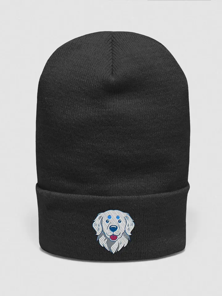 White Golden Retriever Dog Embroidered Beanie product image (1)
