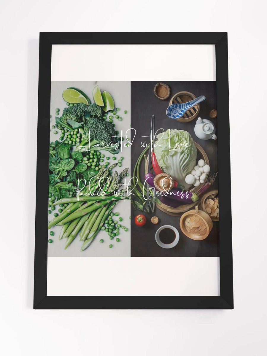 Wall Art Combined Vegetables Framed High-Quality Matte Poster (in) product image (4)