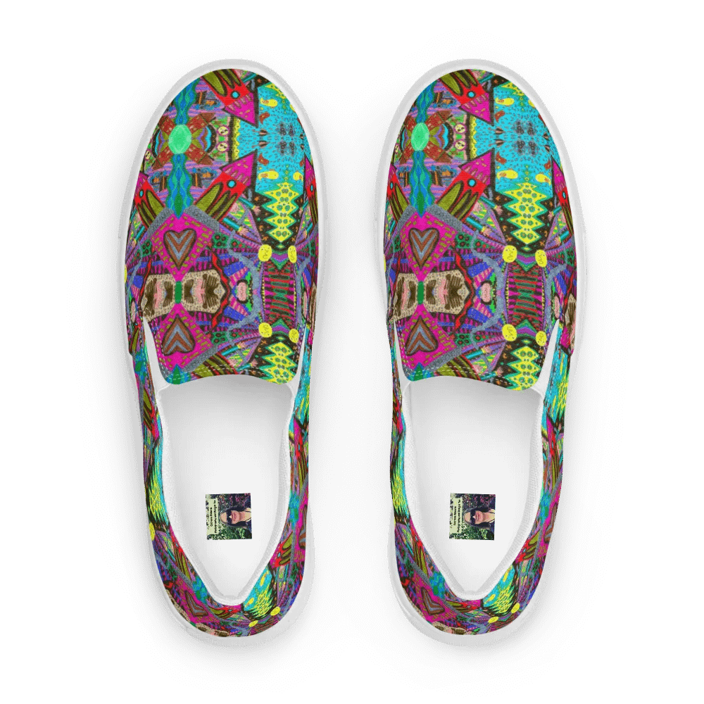 Abstract Tower Moment Canvas Shoes product image (1)
