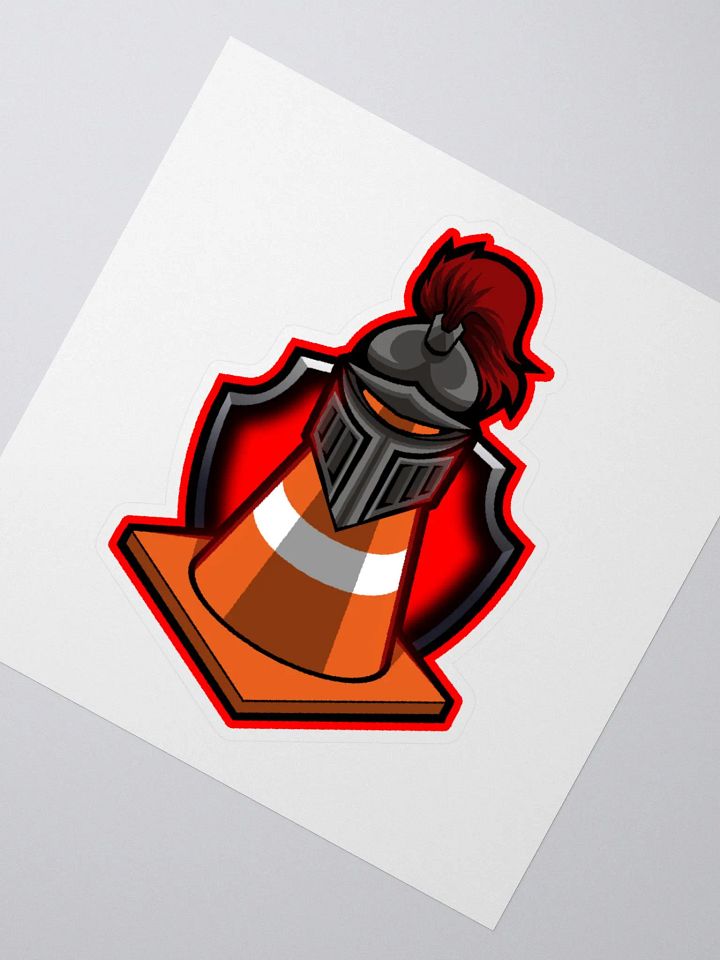 Red Helmet Sticker product image (2)