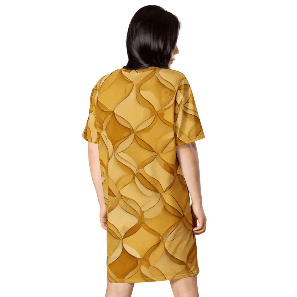 Honeycomb Symmetry T Shirt Dress product image (5)