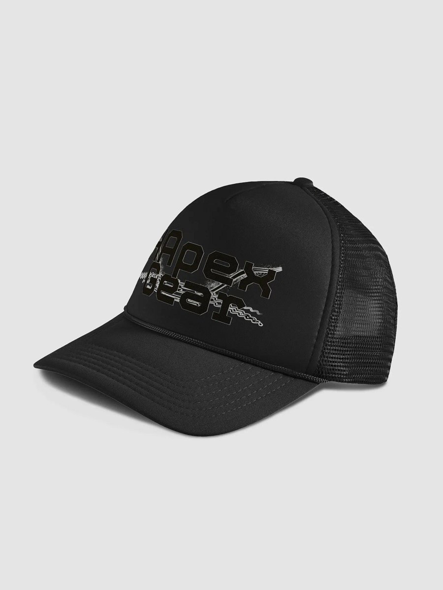 Foam Trucker Hat - Black HApex Gear Black Logo product image (4)