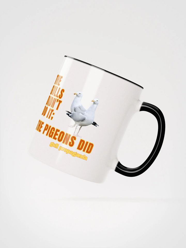 The Gulls Didn't Do it; The Pigeons Did - Gull propaganda colour interior mug product image (10)