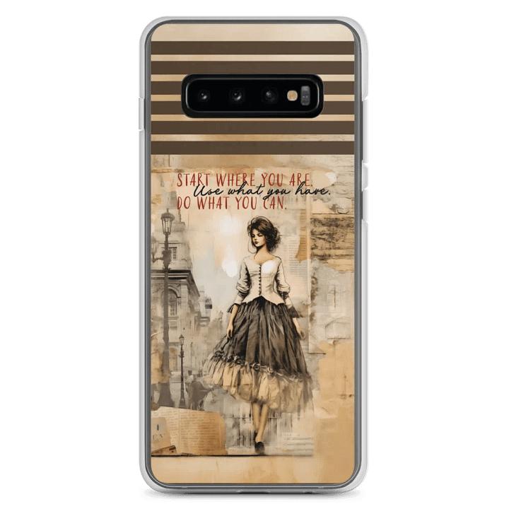 Vintage Inspirational Quote Samsung Phone Case - Start Where You Are product image (2)