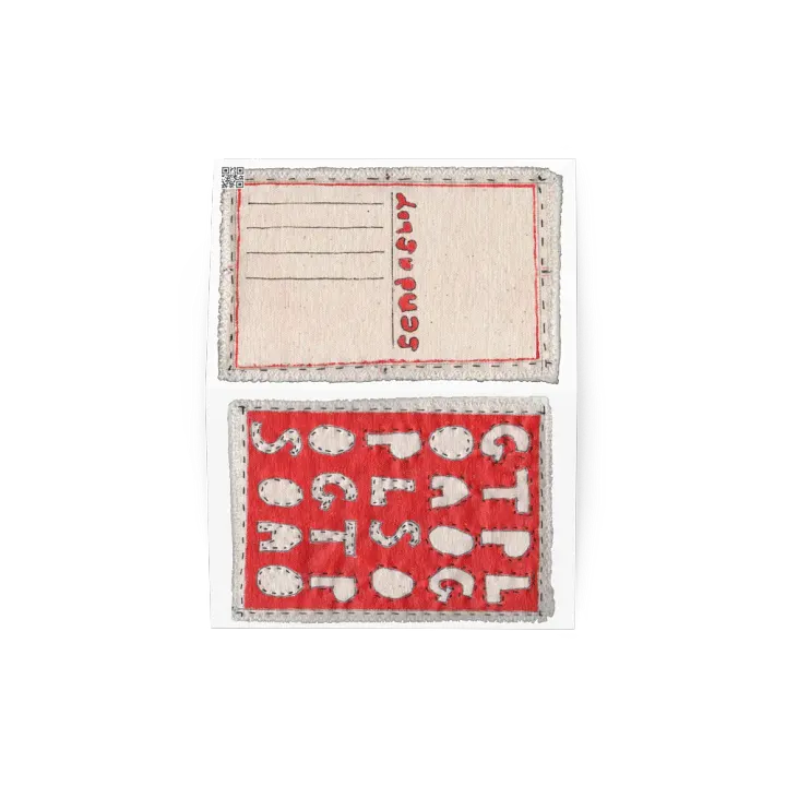 Go Postal Red 6 greeting card product image (2)