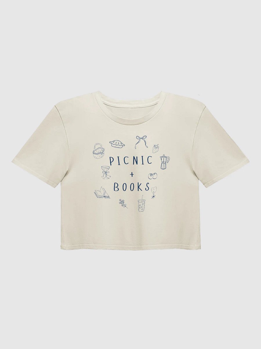 Picnic + Books Crop Top product image (1)
