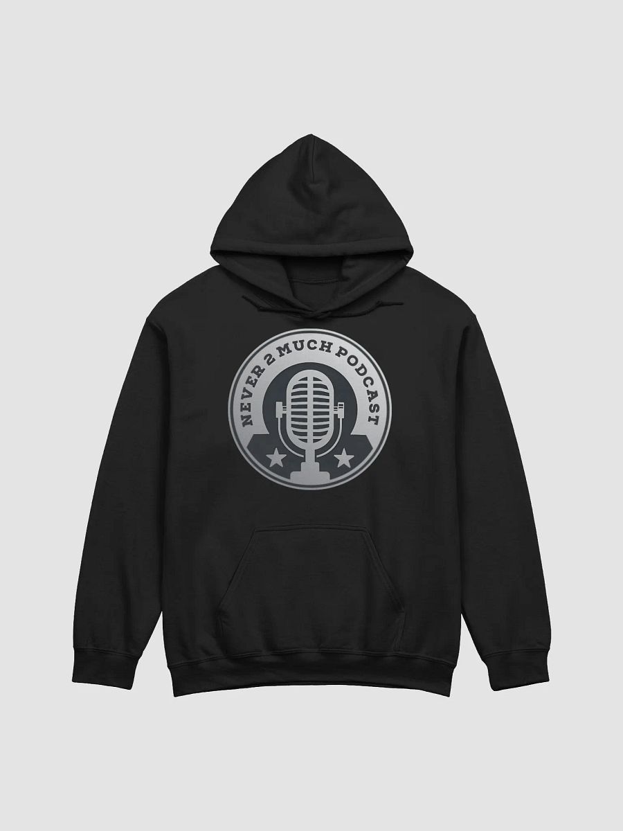 Never 2 Much Vintage Mic Podcast Logo Hoodie product image (1)