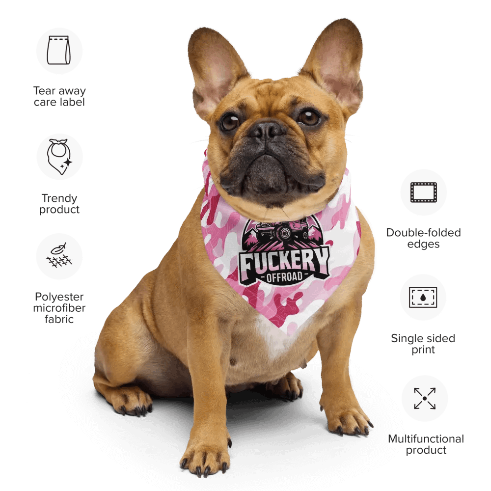 Fuckery Offroad Camo Topo Bandana - Pink product image (2)