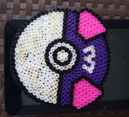 Pokeball Perler Bead Coaster product image (1)