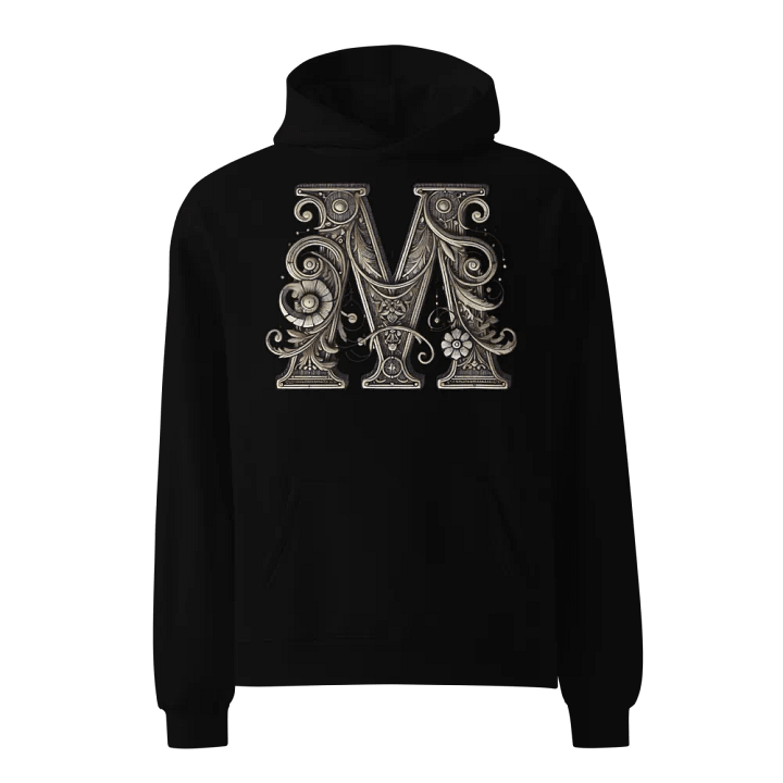 Intricate Floral Letter M Premium Hoodie product image (1)