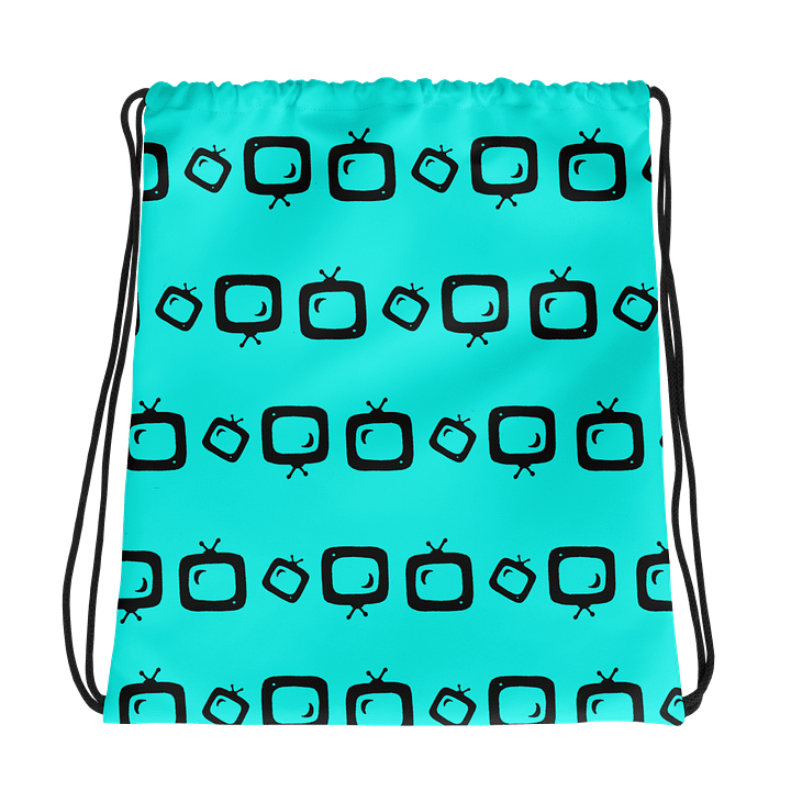 Movies and TV Drawstring Bag (Teal and Black) product image (1)