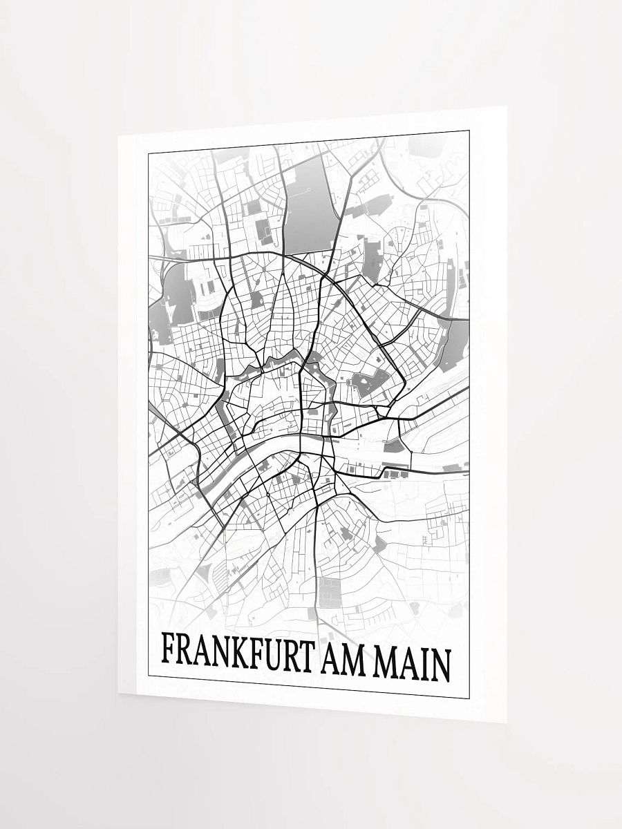 Frankfurt Am Main, Germany, city map print product image (9)