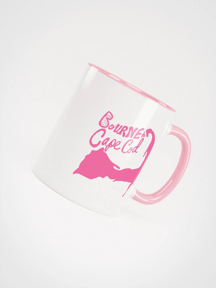 Light Pink Logo | BOURNE to Cape Cod™ | Ceramic Mug | Coastal Coffee Vibes in 11oz & 15oz product image (4)