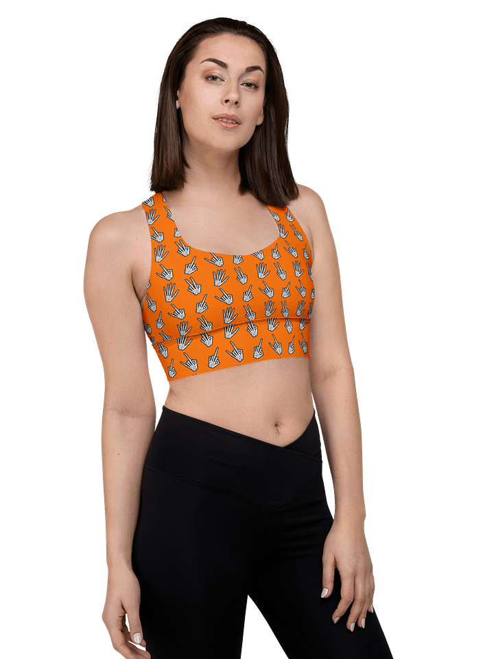 Bone Zone pattern sports bra product image (1)