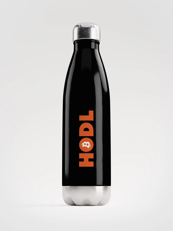 HODL Bitcoin Symbol Stainless Steel Water Bottle product image (1)