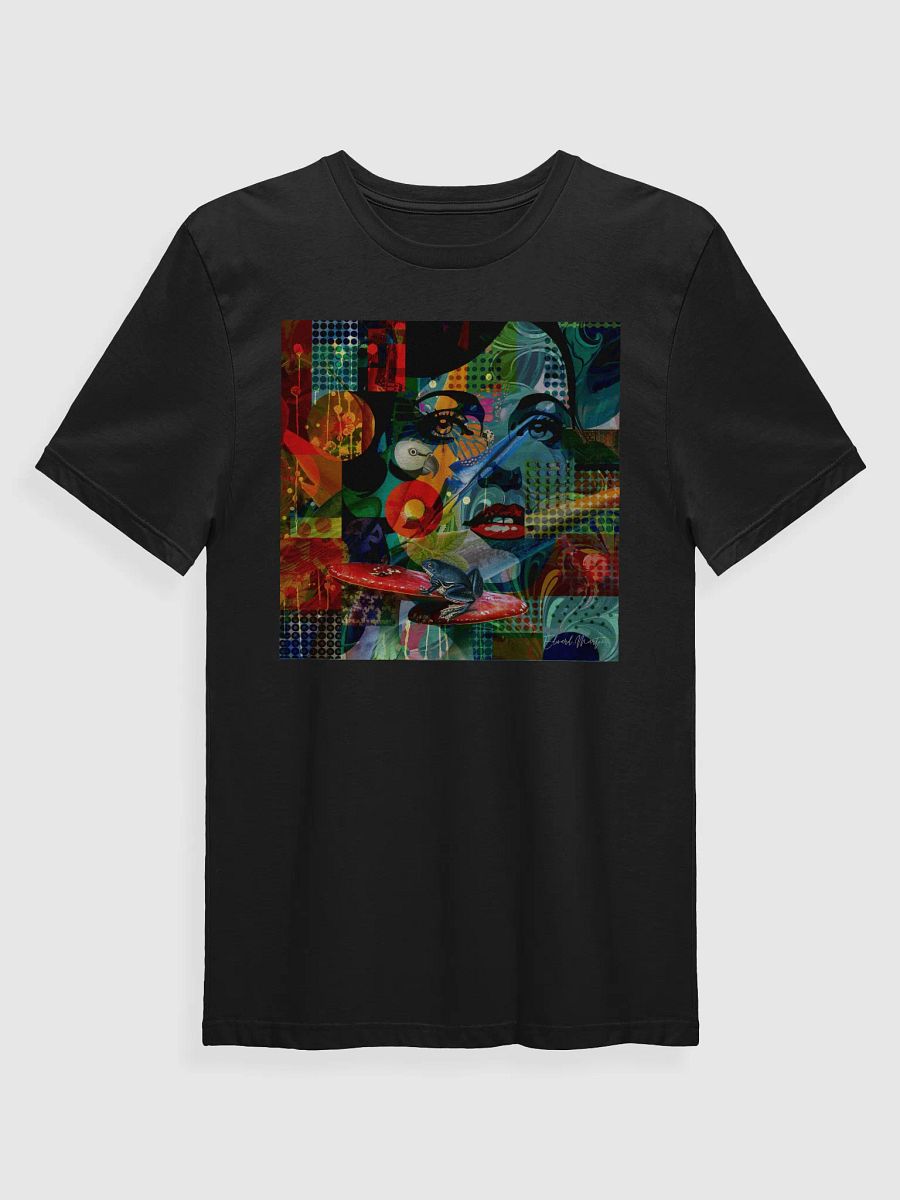'Among the Wild' by Edward Martin Mixed Media Collage -Ethereal Dreamscape T-Shirt product image (2)