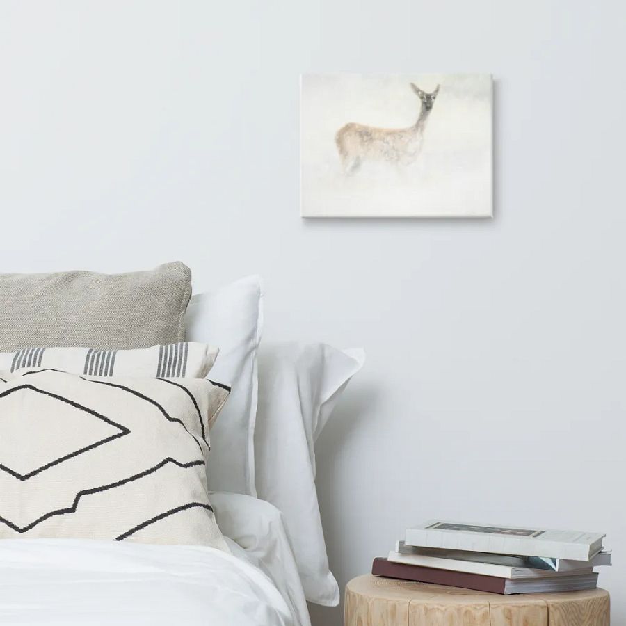 Deer In The Snow Canvas product image (6)