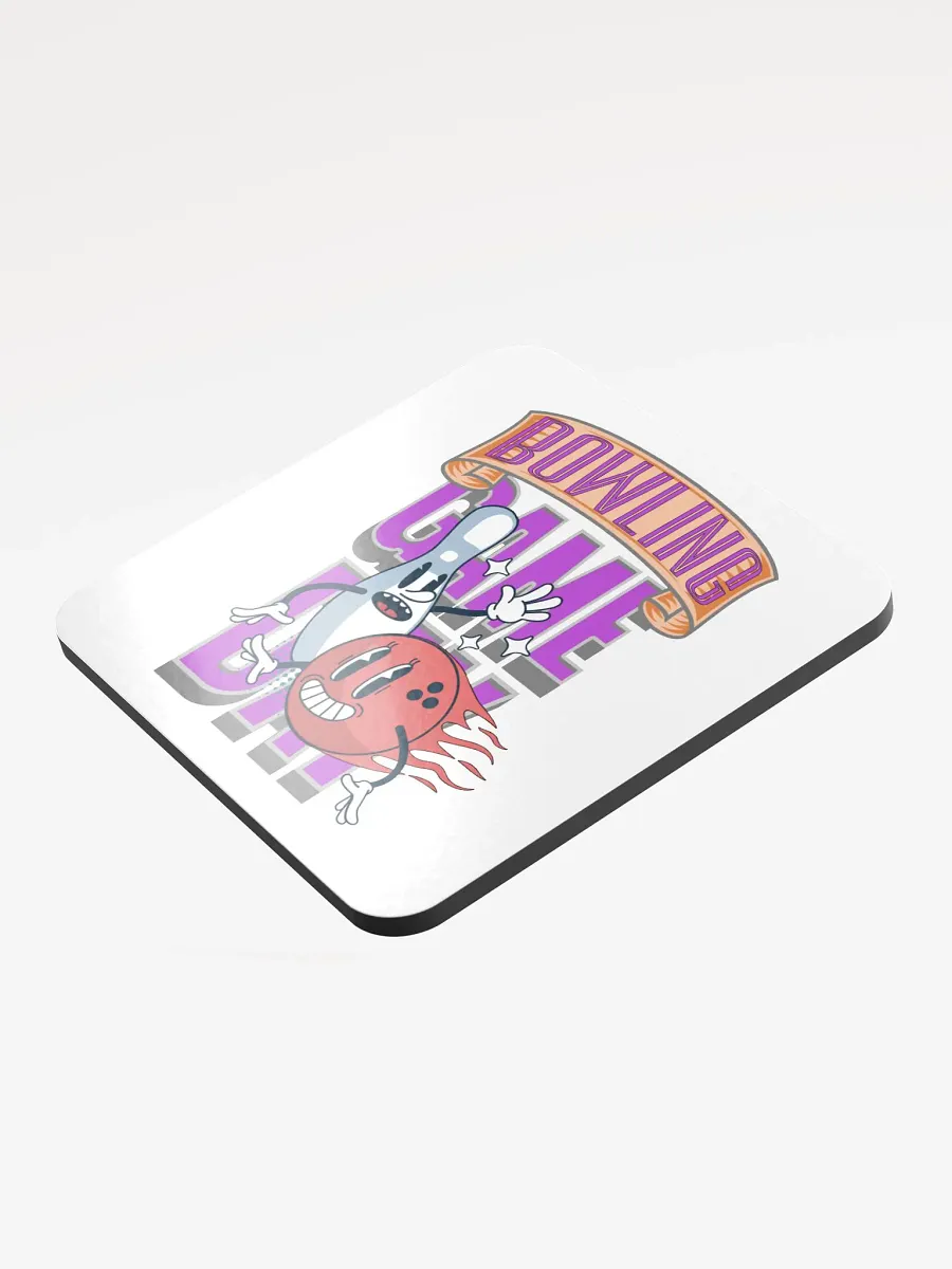 Game Day Bowling Flaming Fun Cork Coaster product image (3)