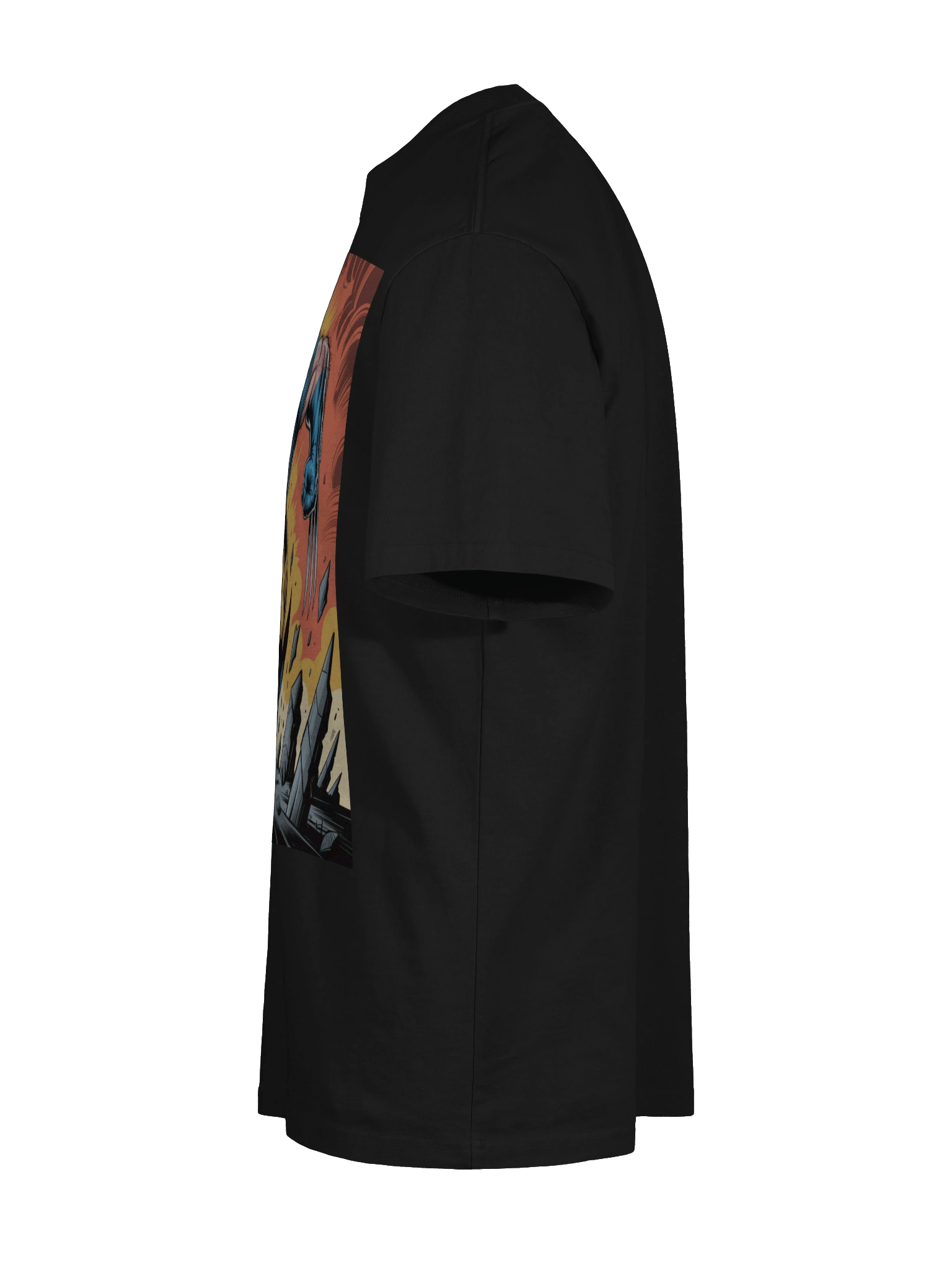 Inferno Claws: Wolverine Faded Berserker Oversized T-Shirt product image (10)