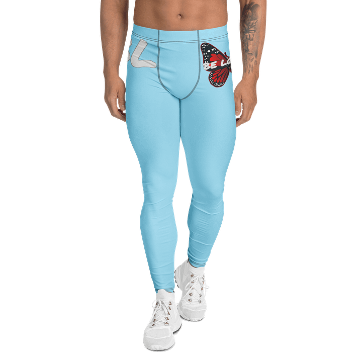 Be Lovely Butterfly Men's Leggings Columbia Blue product image (1)