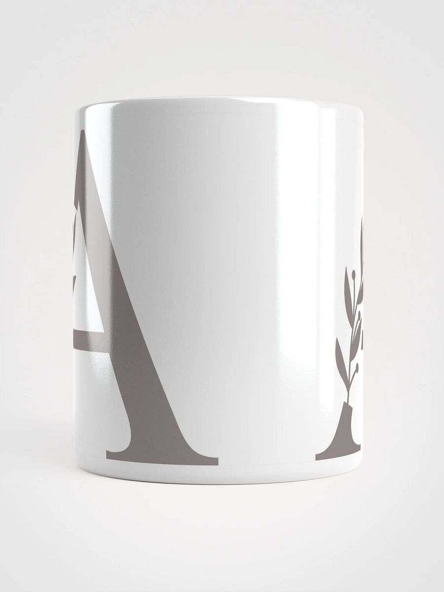 Aesthetic Foliage White Mug (Charcoal) product image (5)