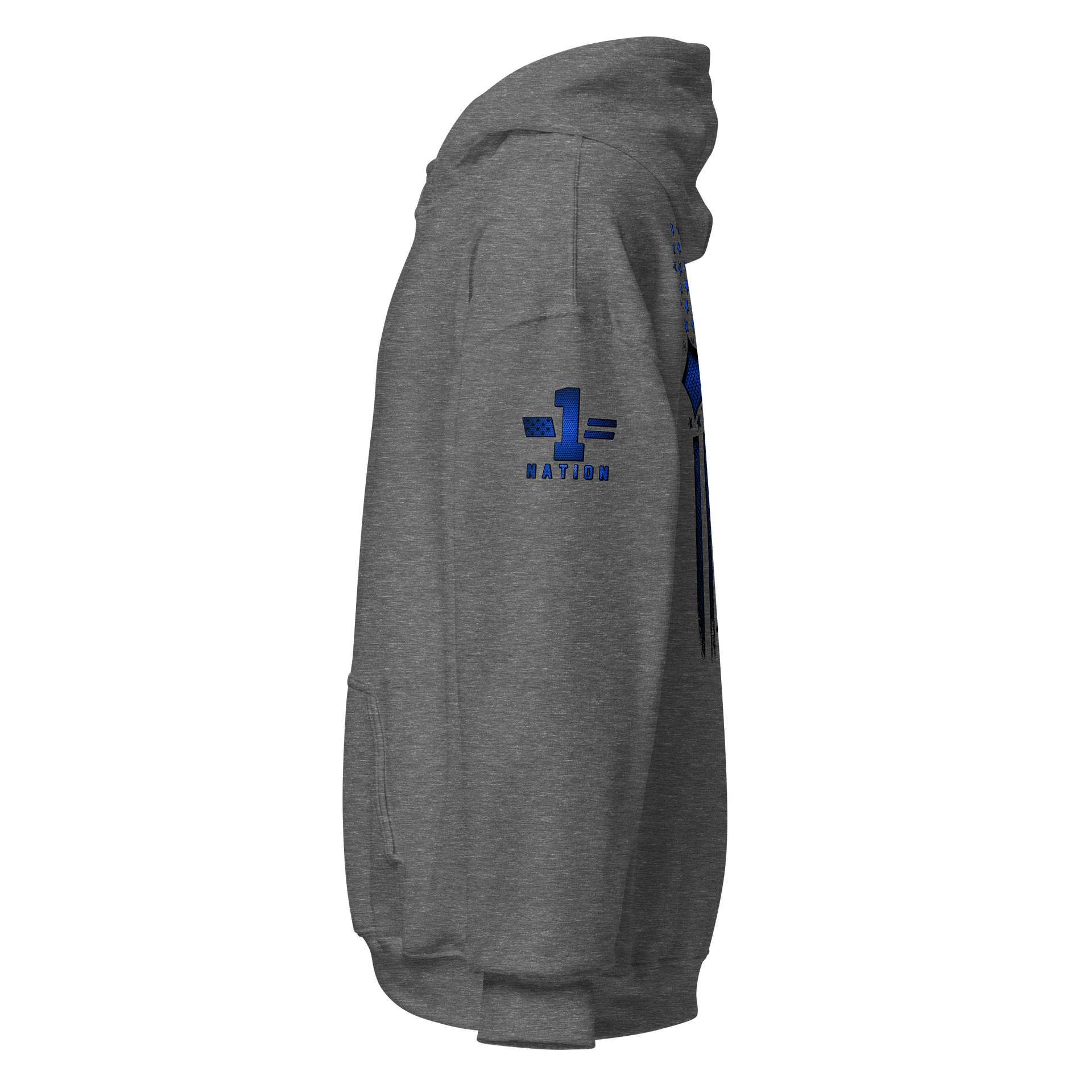 Christian Cross Blue Carbon Onyx Hoodie product image (8)