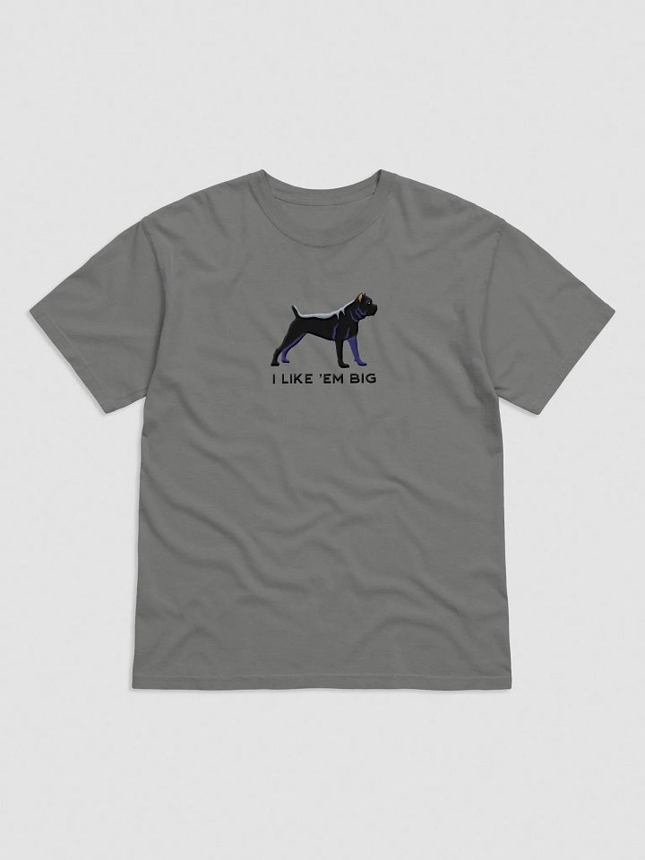 I Like 'Em Big T-Shirt(Embroidered) of a Cane Corso(Black) product image (3)