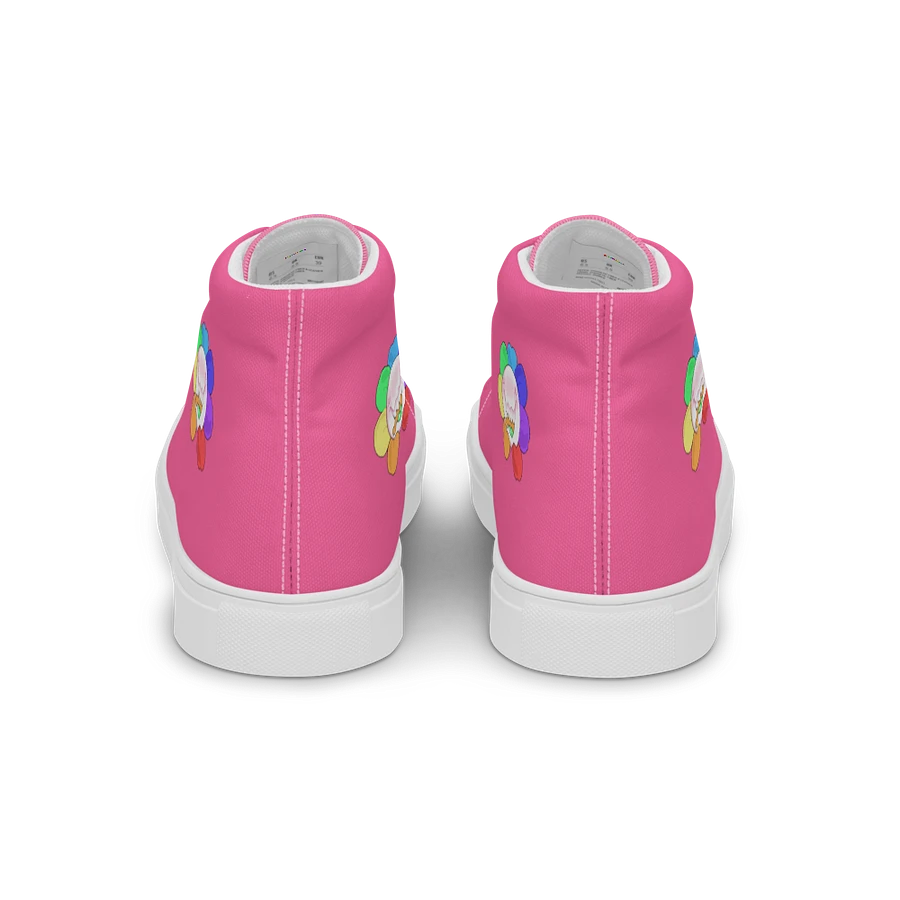 Pink and White Flower Sneakers product image (17)