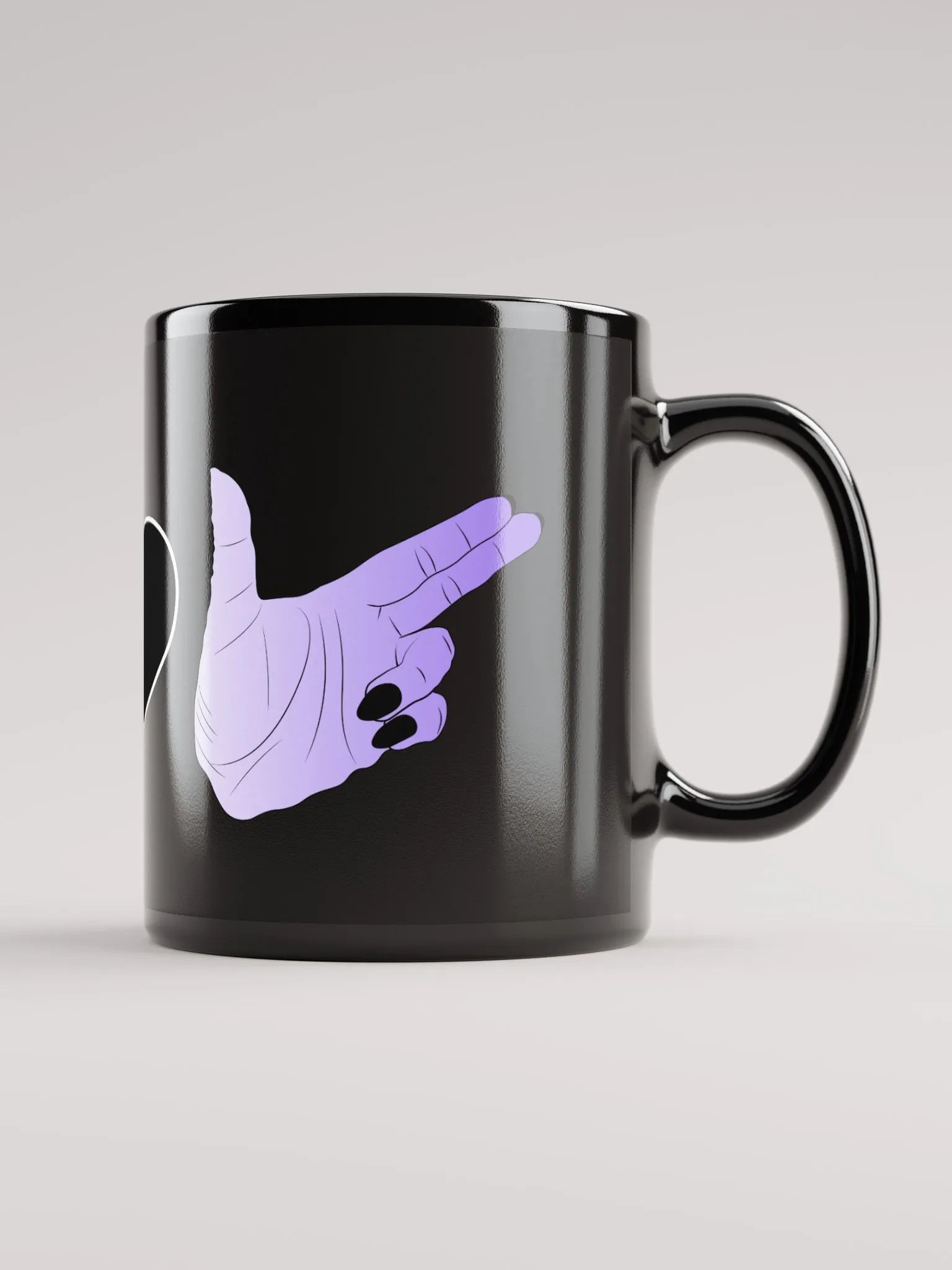 Finger Guns (enby flag) Mug product image (2)
