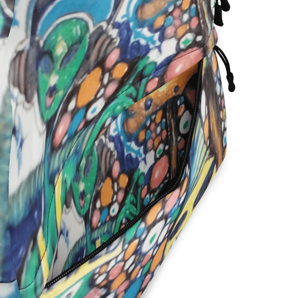Whimsical Boom and Horn All-Over Backpack product image (11)