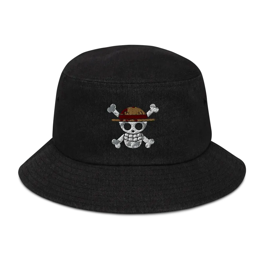 Quirky Skull Denim Bucket Hat product image (1)