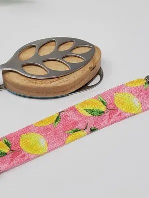 Pink Lemonade Elastic Bracelet | Handmade Accessory for Bellabeat Leaf Urban & Ivy product image (3)