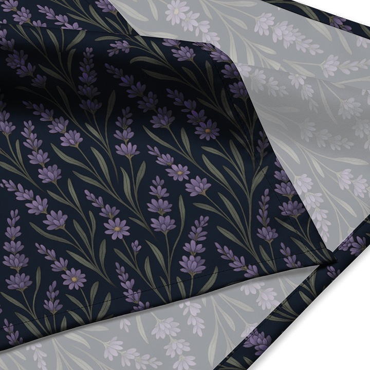 Lavender Bloom Bandana – Vintage Botanical Floral Scarf product image (4)