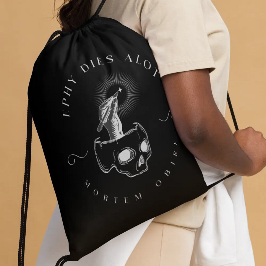 The Heritage Collection Grayscale Drawstring Bag product image (4)