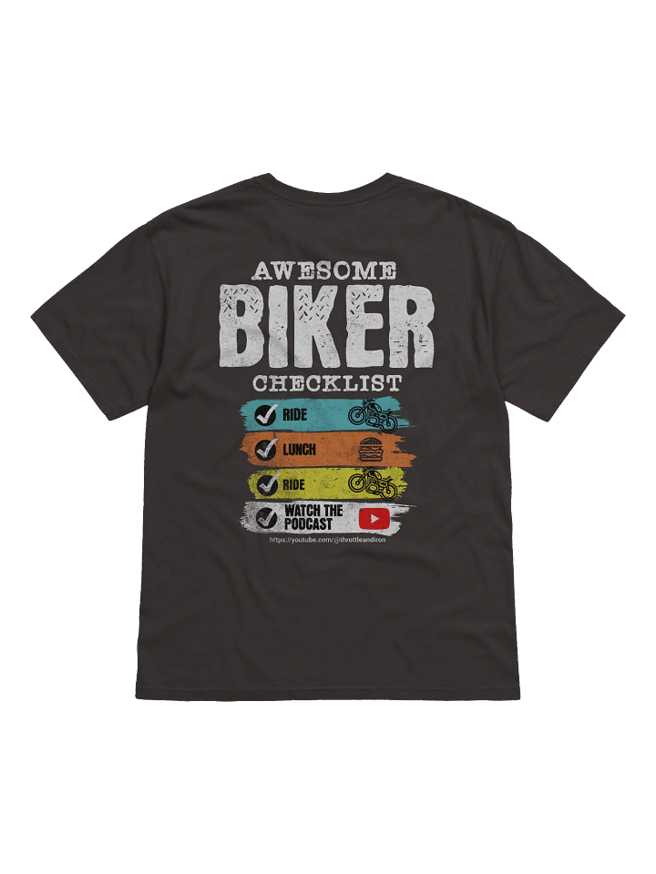 Throttle & Iron “Awesome Biker Checklist” Tee product image (10)