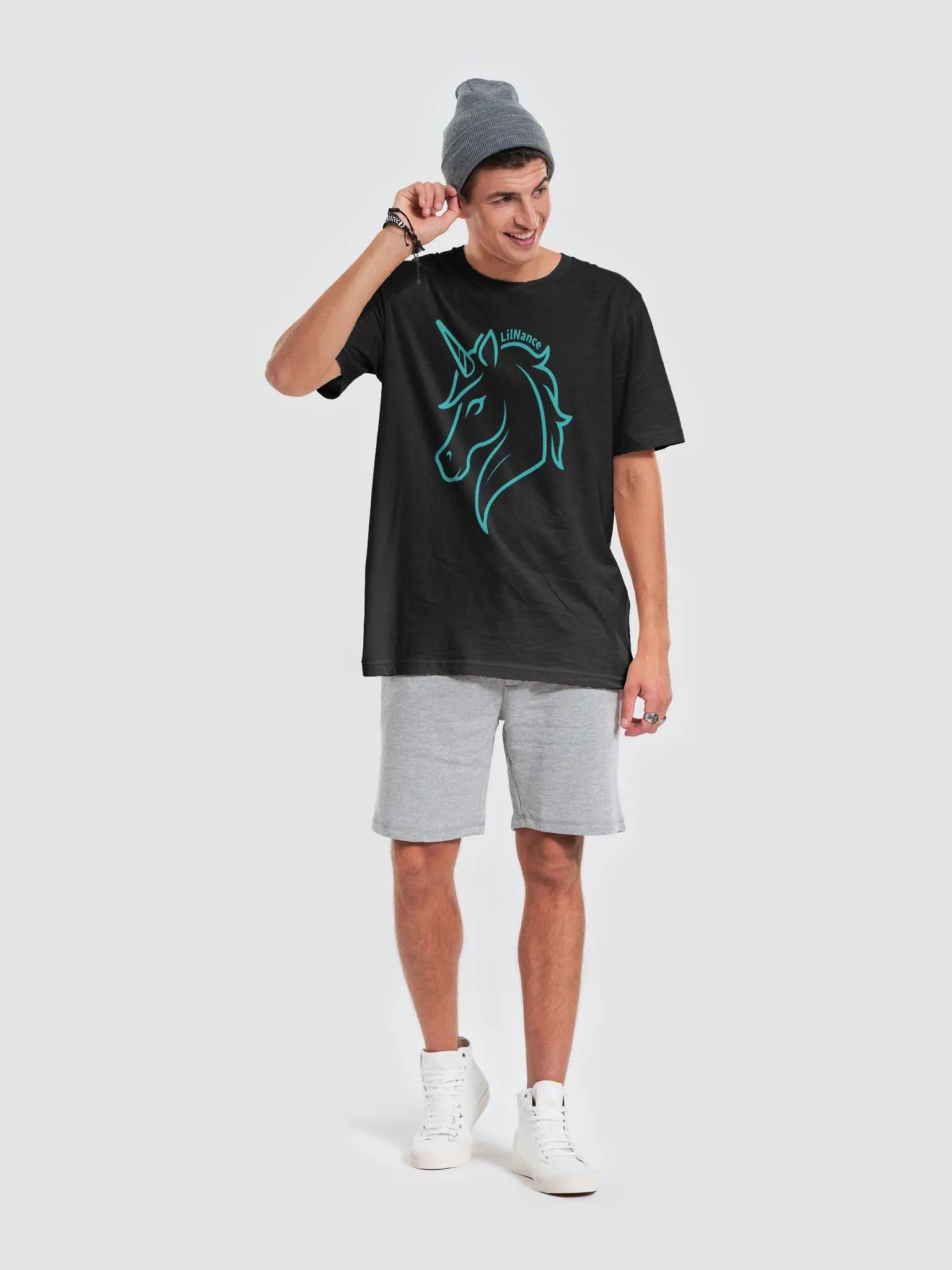 Mystical Line Art Unicorn T-Shirt product image (1)