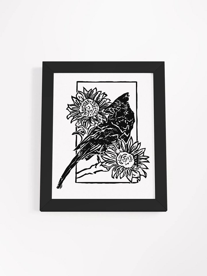 Birdie in Black Framed High-Quality Matte Poster Print product image (1)
